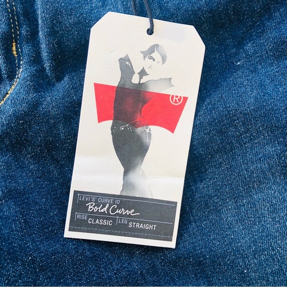 Levi's Women's Indigo straight leg Jeans 8 NWT - Picture 4 of 7